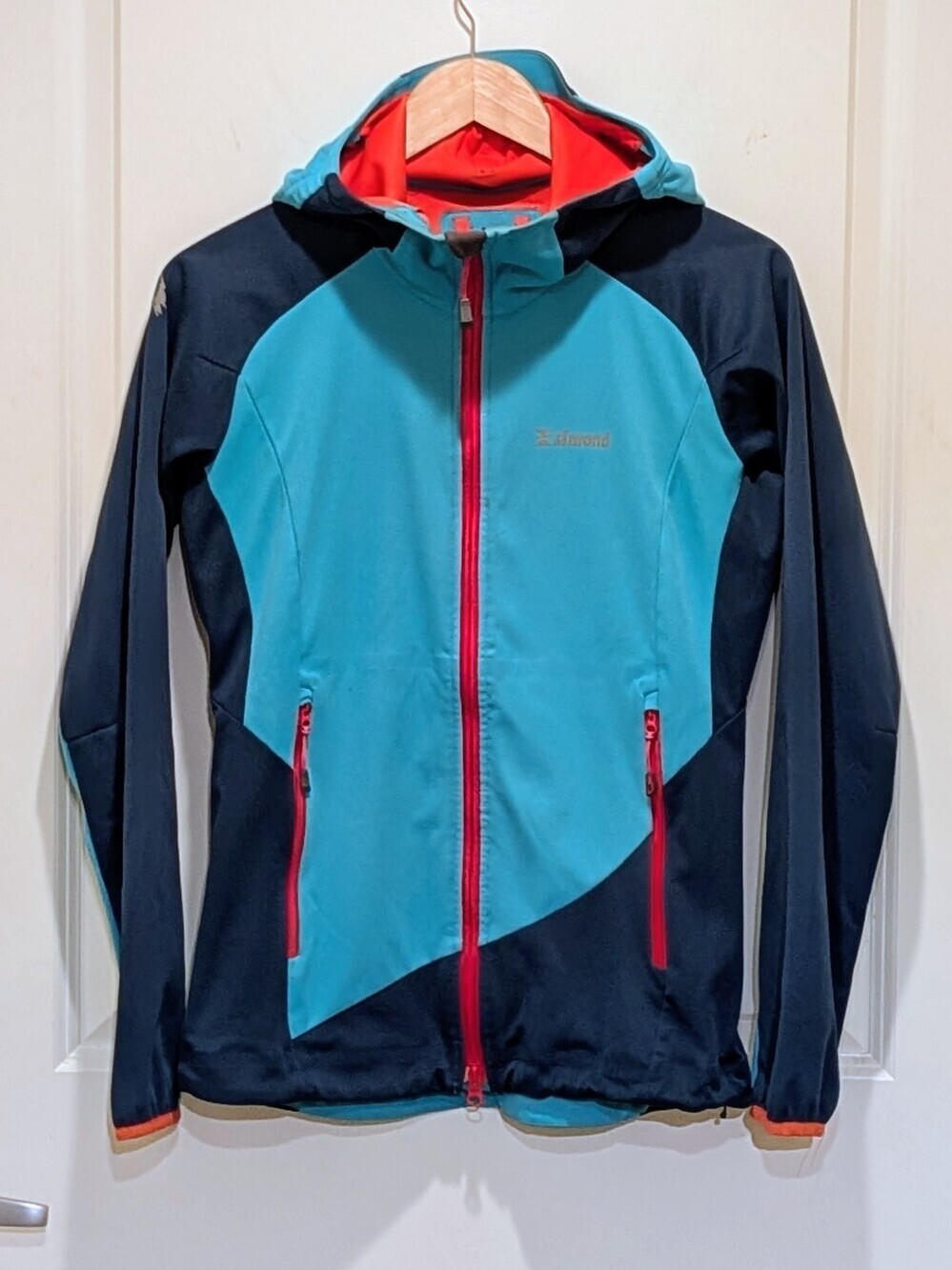GUC Simond by Decathlon XS Alpinism Light Lady Turquoise Blue and Coral Jacket
